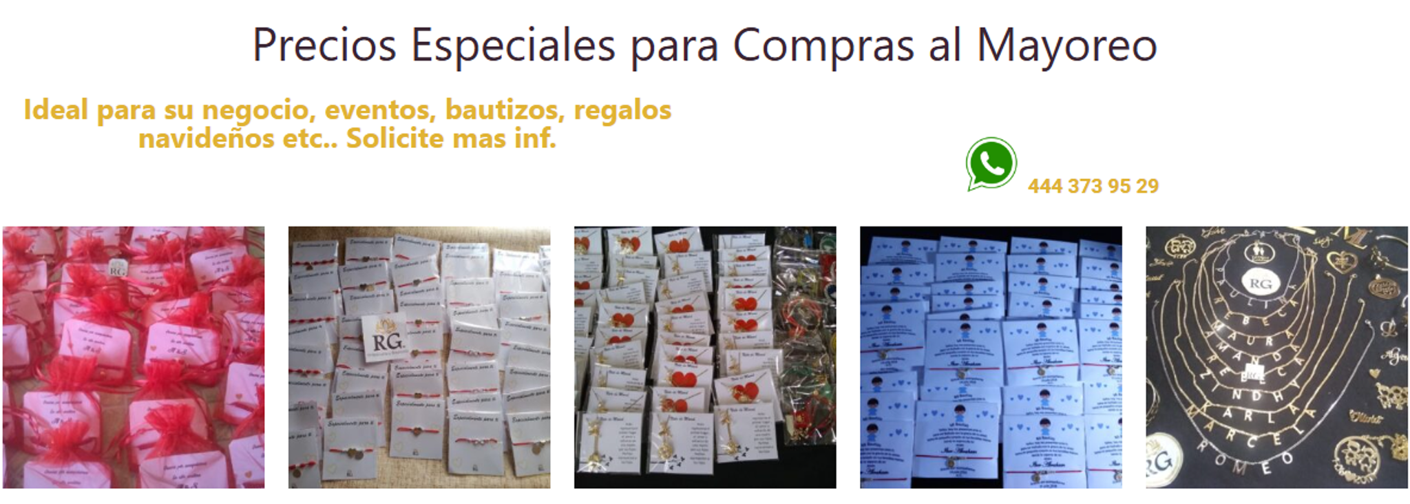 Rg Letras Joyería Personalizada – #hechoaMano